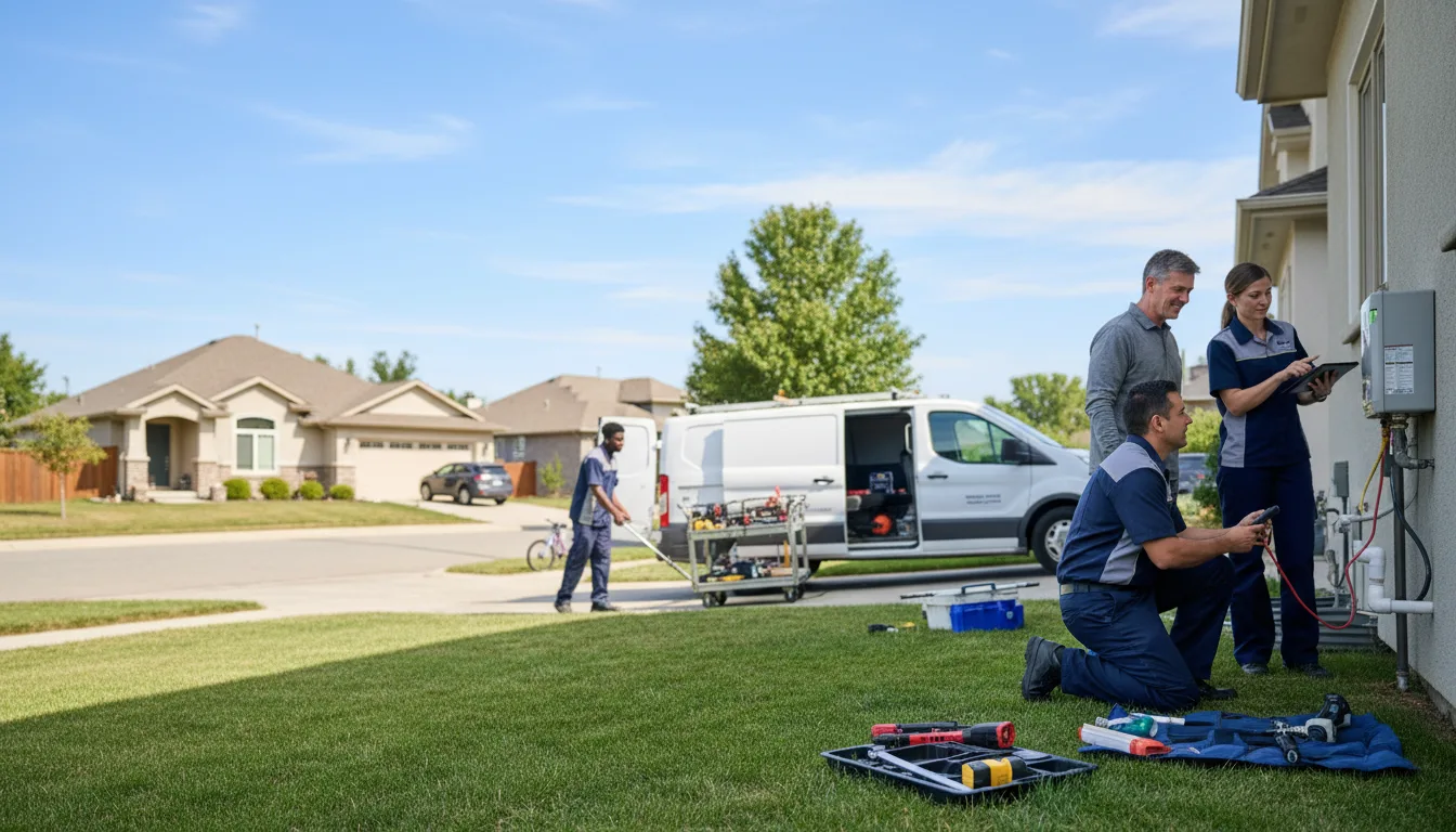 Tankless water heater service in Redford, TX